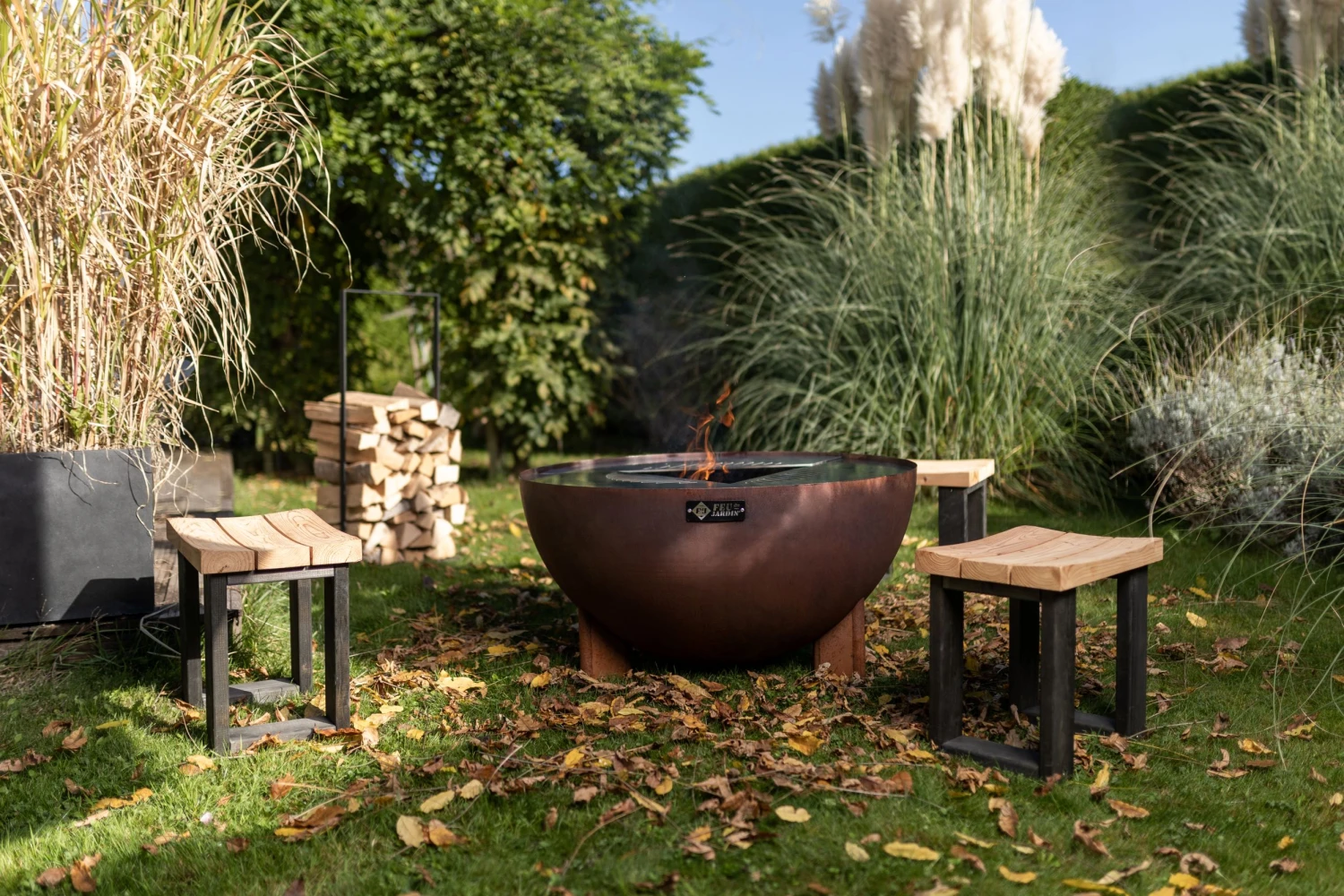 Holzregal Feu du Jardin REQ ONE Holzregal Feu Du Jardin REQ ONE -Cafiro Geschaft 02 woodracks 2