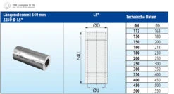 Schornsteinrohr 540 Mm Doppelwandig Verkupfert - Eka Complex D 25