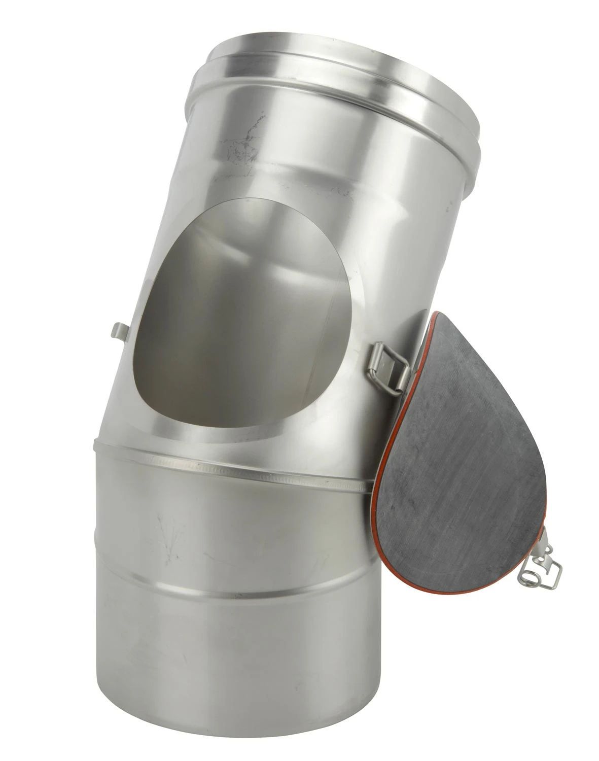 Schornstein Winkel 45° einwandig mit Prüföffnung - eka complex E Schornstein Winkel 45° Einwandig Mit Prüföffnung - Eka Complex E -Cafiro Geschaft 116 1