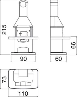 Grillkamin Wellifre NOVA QUATTRO 4 In 1 Braun, Mit Betonhaube -Cafiro Geschaft 1233 1