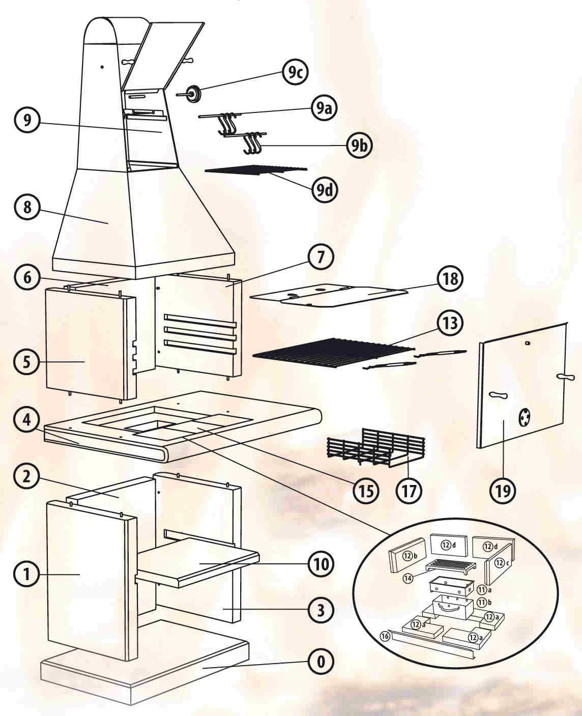 Grillkamin Wellfire PARTY QUATTRO 4 in 1 mit Stahlhaube Grillkamin Wellfire PARTY QUATTRO 4 In 1 Mit Stahlhaube -Cafiro Geschaft 1235 1