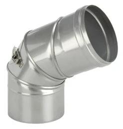 Schornstein Winkel 0-90° Einwandig Mit Prüföffnung - Eka Complex E -Cafiro Geschaft 124 1