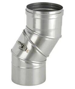 Schornstein Winkel 0-90° Einwandig Mit Prüföffnung - Eka Complex E -Cafiro Geschaft 124 2