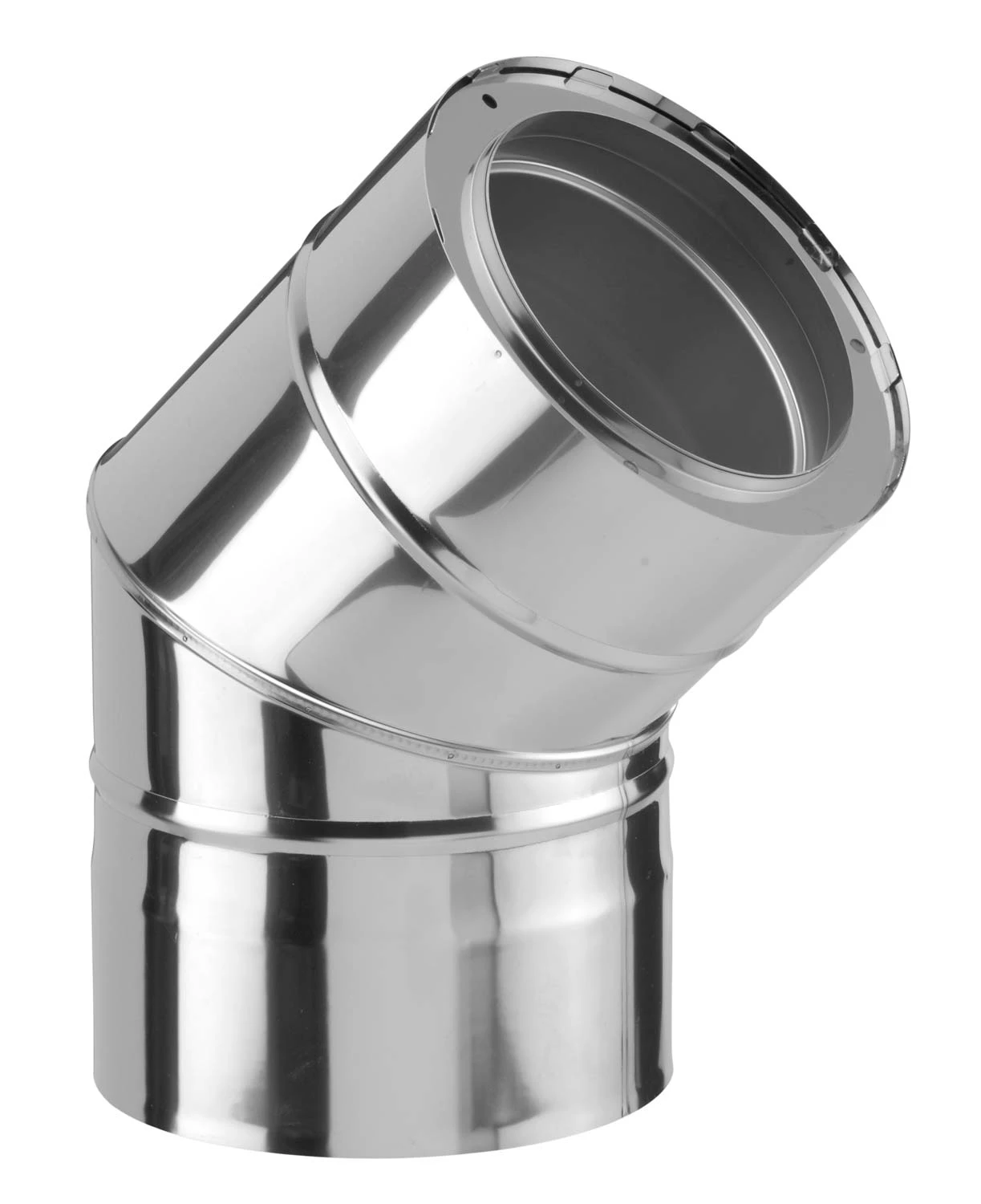 Schornstein Winkel 45° doppelwandig - eka complex D 25 Schornstein Winkel 45° Doppelwandig - Eka Complex D 25 -Cafiro Geschaft 127 0