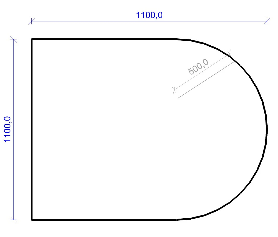Kamin Bodenplatte, 6 mm ESG-Klarglas, Rundbogen 1100 x 1100 mm Kamin Bodenplatte, 6 Mm ESG-Klarglas, Rundbogen 1100 X 1100 Mm -Cafiro Geschaft 1970 0