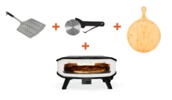 Cozze 17“ Pizzaofen Gas Mit Drehbaren Pizzastein Starter Set