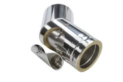Schornstein Winkel 45° Mit Prüföffnung Doppelwandig - Eka Cosmos D 25 -Cafiro Geschaft 2ea0fd6c6748b49c6924a32a719d21c3