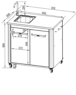 Cozze Outdoorküche 90 Cm Mit Spüle -Cafiro Geschaft 3823531f911ef7e2e9c0ff718689a0d5