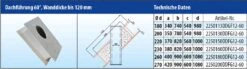 EKA Brandschutz Dachdurchführung 60°, Wandstärke Bis 120 Mm -Cafiro Geschaft 4586 2