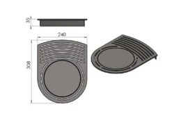 Kaminofen TermaTech TT20Rs Speckstein Schwarz, 5 KW