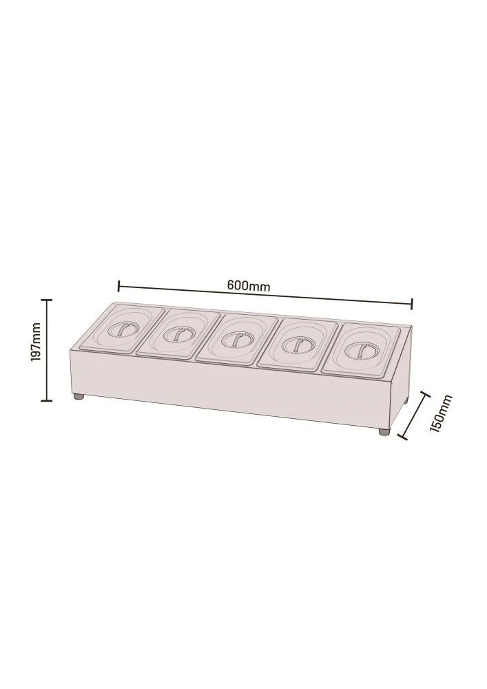 Cozze Topping Station mit 5 Behältern + Deckeln Cozze Topping Station Mit 5 Behältern + Deckeln -Cafiro Geschaft 51a831cf82cdcbcc1164cb93a21dcb0c