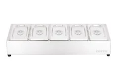 Cozze Topping Station Mit 5 Behältern + Deckeln 5 Cozze Topping Station Mit 5 Behältern + Deckeln -Cafiro Geschaft 64be6061eacf2c440f9d5a191b3edf9c