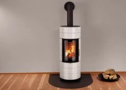 Kaminofen Leda COLONA Lite Weiß Emailliert, 6 KW -Cafiro Geschaft 6655 1