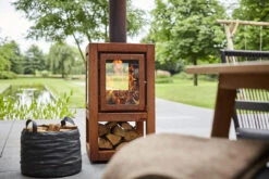 Terrassenkamin Cortenstahl RB73 QUARUBA XL MOBILE – Ungerostet -Cafiro Geschaft 81539d8c5f95e3d9bc05835a0bbe3334