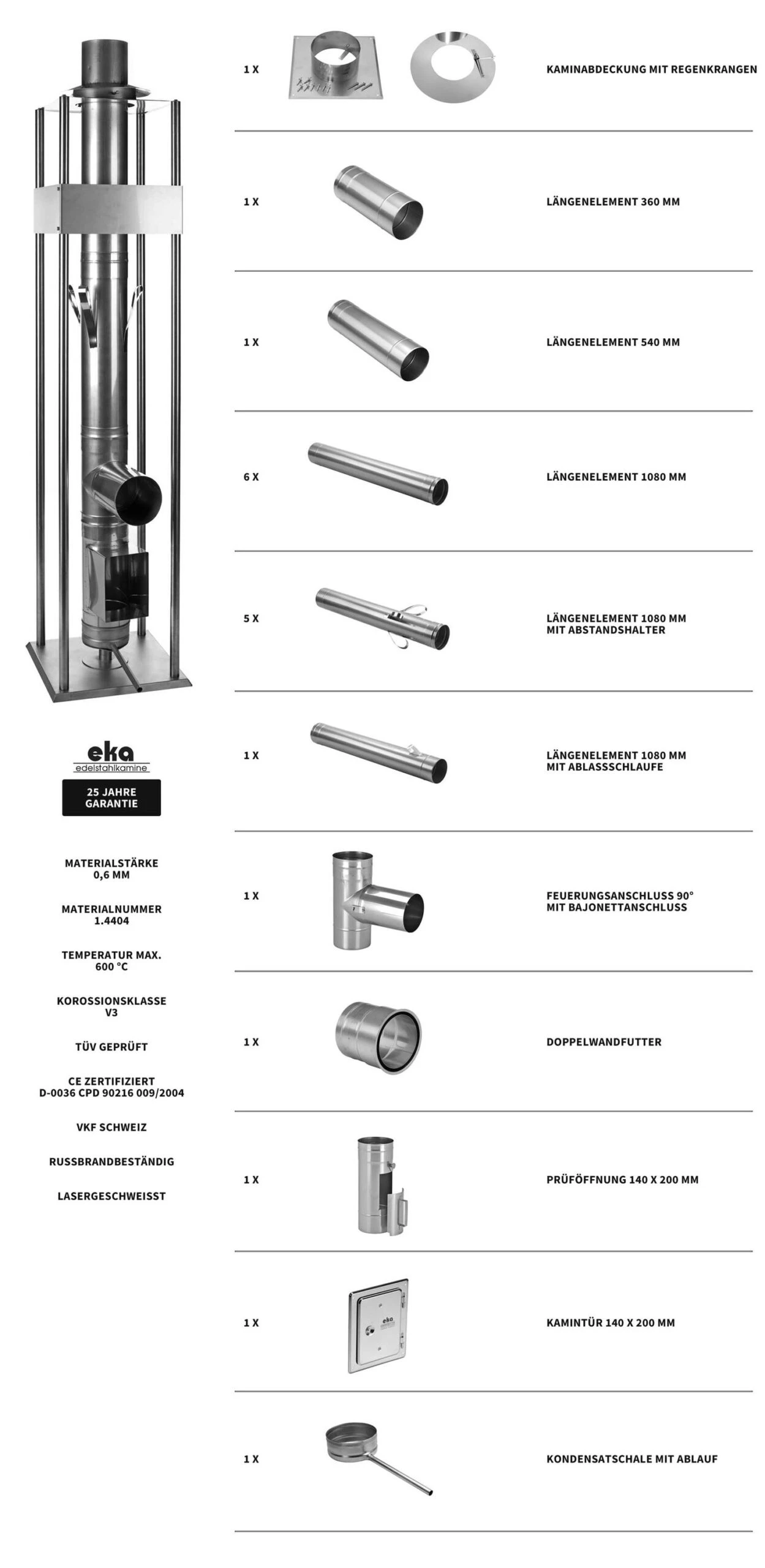 Edelstahlkamin Komplettbausatz 13,3 m einwandig - eka complex E Edelstahlkamin Komplettbausatz 13,3 M Einwandig - Eka Complex E -Cafiro Geschaft 841d82efef99ca32b080af50943f46d0 scaled