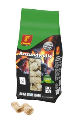 Anzündwolle Holz Wachs, 1,5 Kg