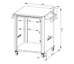 Cozze Outdoor Tisch Für Cozze Pizzaöfen 13“ 17“ -Cafiro Geschaft 90300 20 01