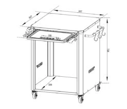 Cozze Outdoor Tisch Für Cozze Pizzaöfen 13“ 17“ -Cafiro Geschaft 90300 20 02