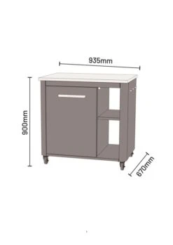 Cozze Outdoorküche 90 Cm Ohne Spüle -Cafiro Geschaft 90527 20 01