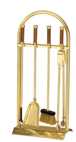 Kaminbesteck Lienbacher Aus Messing, 4- Teilig