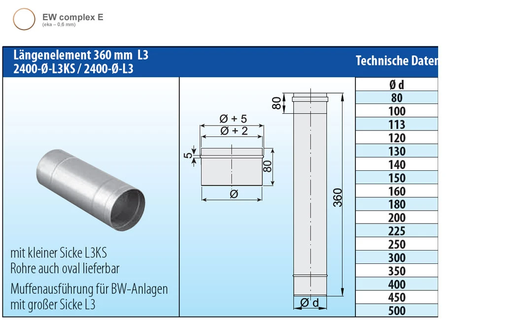 Schornsteinrohr Edelstahl 360 mm einwandig - eka complex E Schornsteinrohr Edelstahl 360 Mm Einwandig - Eka Complex E -Cafiro Geschaft 987a11f73665024fc25f4755da6a8929