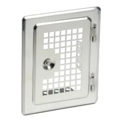 Edelstahltür V4A Mit Lüftungsgitter