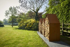 Holzlager Cortenstahl RB73 BRUGES -Cafiro Geschaft Wood20Storage20Bruges2012