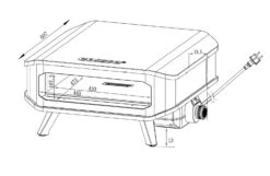Cozze 17“ Pizzaofen Mit Pizzastein Elekt. 2200 Watt -Cafiro Geschaft a783239a4757918ccae612d1e766b8f8