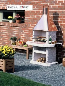 Grillkamin Wellfire AVANTA Mit Kupferhaube