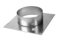Stutzenblech 23 X 23 Cm Mit Anschlussstutzen