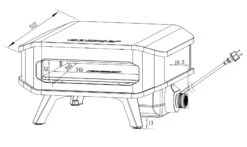 Cozze 13“ Pizzaofen Mit Pizzastein Elekt. 2200 Watt -Cafiro Geschaft b657e024b63bdf1a4c306e2d8faed735