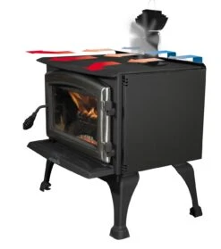 Kaminofen Ventilator Ecofan 810 BBX, Schwarz-gold