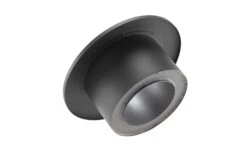 Wandfutter Doppelwandig Mit Rosette Rauchrohr Stahl Ø 150 Mm Schwarz