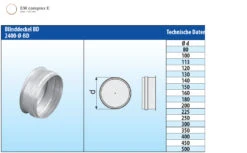 Blinddeckel Edelstahl Einwandig - Eka Complex E