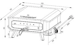 Cozze 17“ Pizzaofen Mit Pizzastein Elekt. 2200 Watt -Cafiro Geschaft c47b94afd46069a987cbcf062b029b36