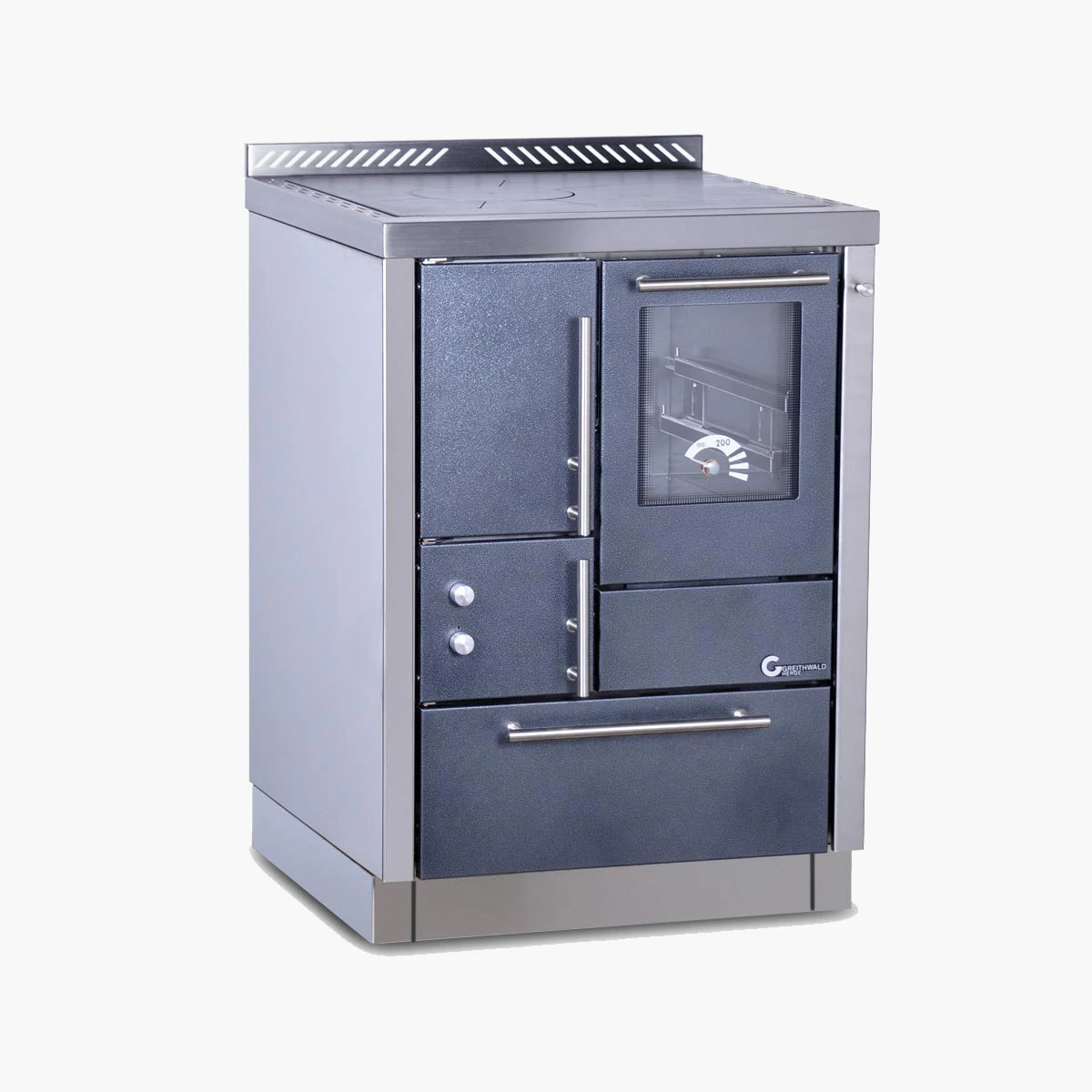 Holzherd Greithwald Öko Power 60br, 7,2 kW Holzherd Greithwald Öko Power 60br, 7,2 KW -Cafiro Geschaft cucina a legna op60 inox as2 1