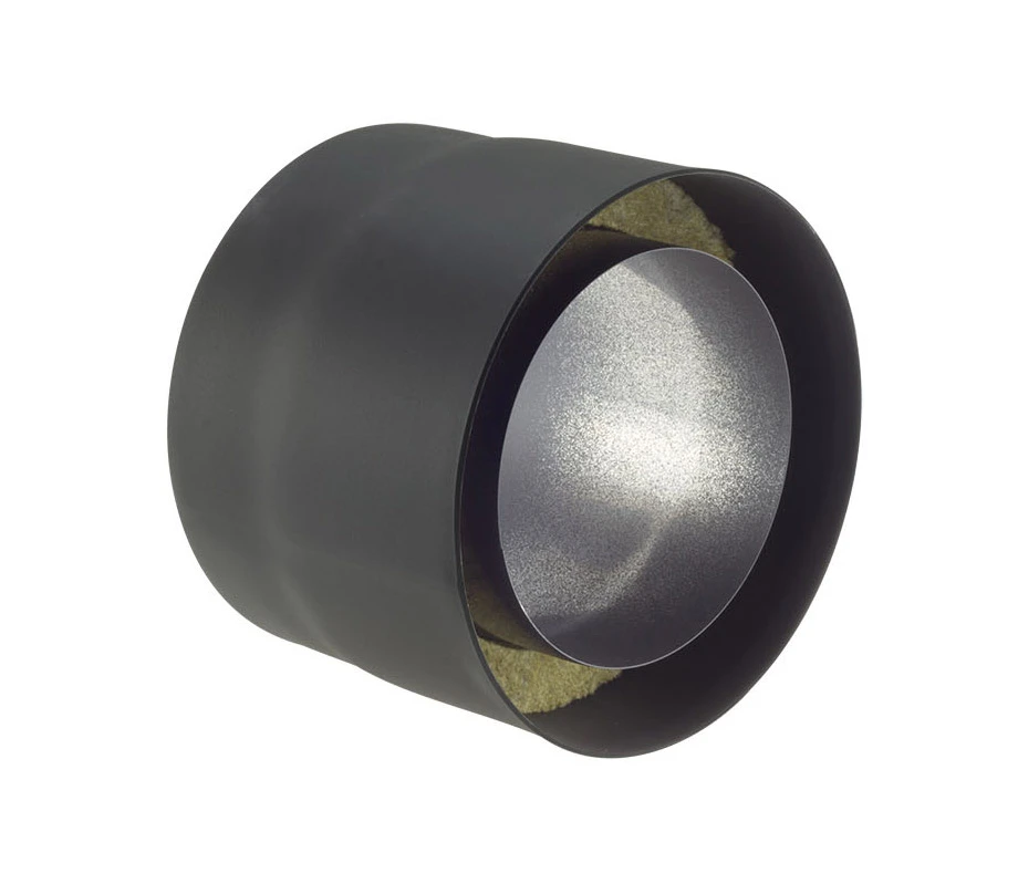 Rauchrohr Stahl doppelwandig 150 mm Ø 150 mm schwarz Rauchrohr Stahl Doppelwandig 150 Mm Ø 150 Mm Schwarz -Cafiro Geschaft d415fbdb95149405f894bf880ae3e51d