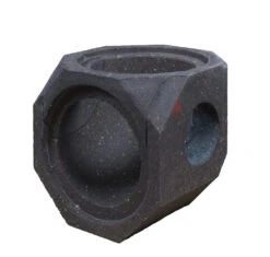 Keramik Modul Speicher 240 Bogen 90° Bohrung Seitlich 240 Mm X 240 Mm X 240mm, Ø 160 Mm