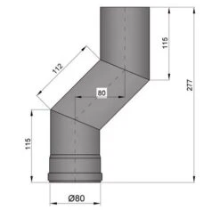 Versatzbogen Pelletrohr Stahl 80 Mm Ø 80 Mm Schwarz -Cafiro Geschaft ef032e06c8cff6d7fd8c19a07f895a1e